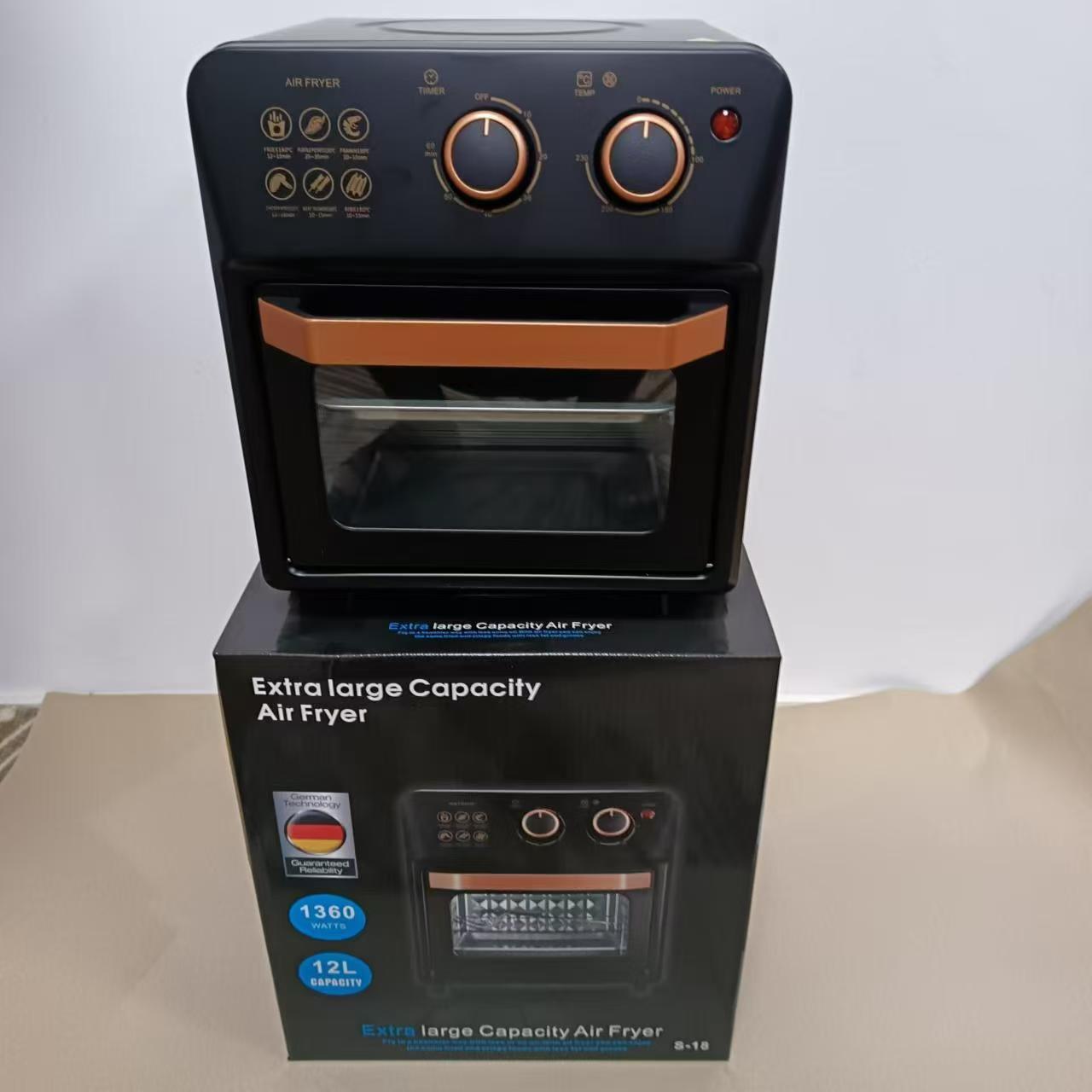 Cross-border 12L large-capacity multi-functional household visual air fryer automatic electric oven Air fryer