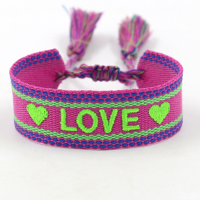 Bohemian Letter Polyester Braid Unisex Bracelets display picture 3