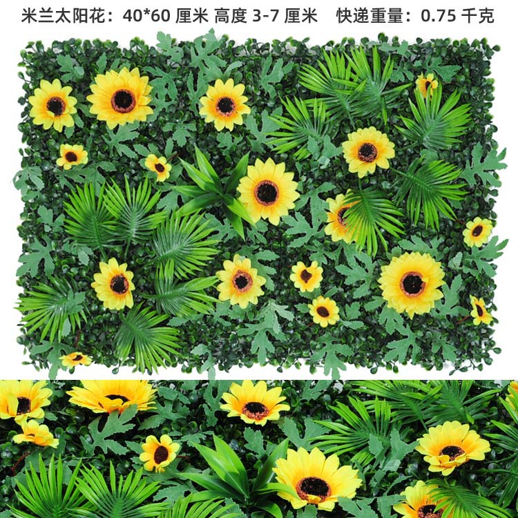 Flor artificial pared Fondo pared flor artificial Rosa cabeza plástico flor decoración boda seda flor arco Studio imagen pared