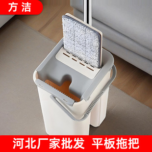 Wholesale Bucket Scratch-Off Cleaning Mop Net Dirt Vacuum Mop Household Hand-Washable Lazy Mop Absorbs Water