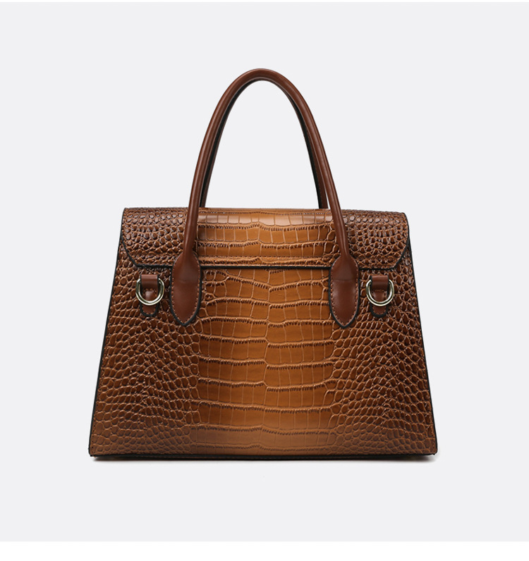 1325g Weight Polyester Lining Material Sewing Thread Fashion Element Zipper Closure Type Double Handle , Sling Strap Strap Type Crossbody Bag Bags Type Casual, Business, Daily Occasion Pu Leather Material Crocodile Pattern All Seasons Season Women's Gender Elegant Style Square Shape Women's Pu Leather Crocodile Elegant Sewing Thread Square Zipper Crossbody Bag 8