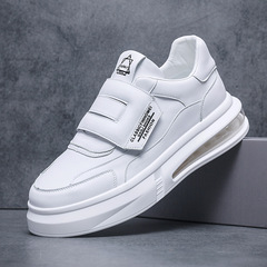 男生板鞋百搭潮流氣墊小白鞋男厚底男鞋白色潮鞋懶人鞋款代發