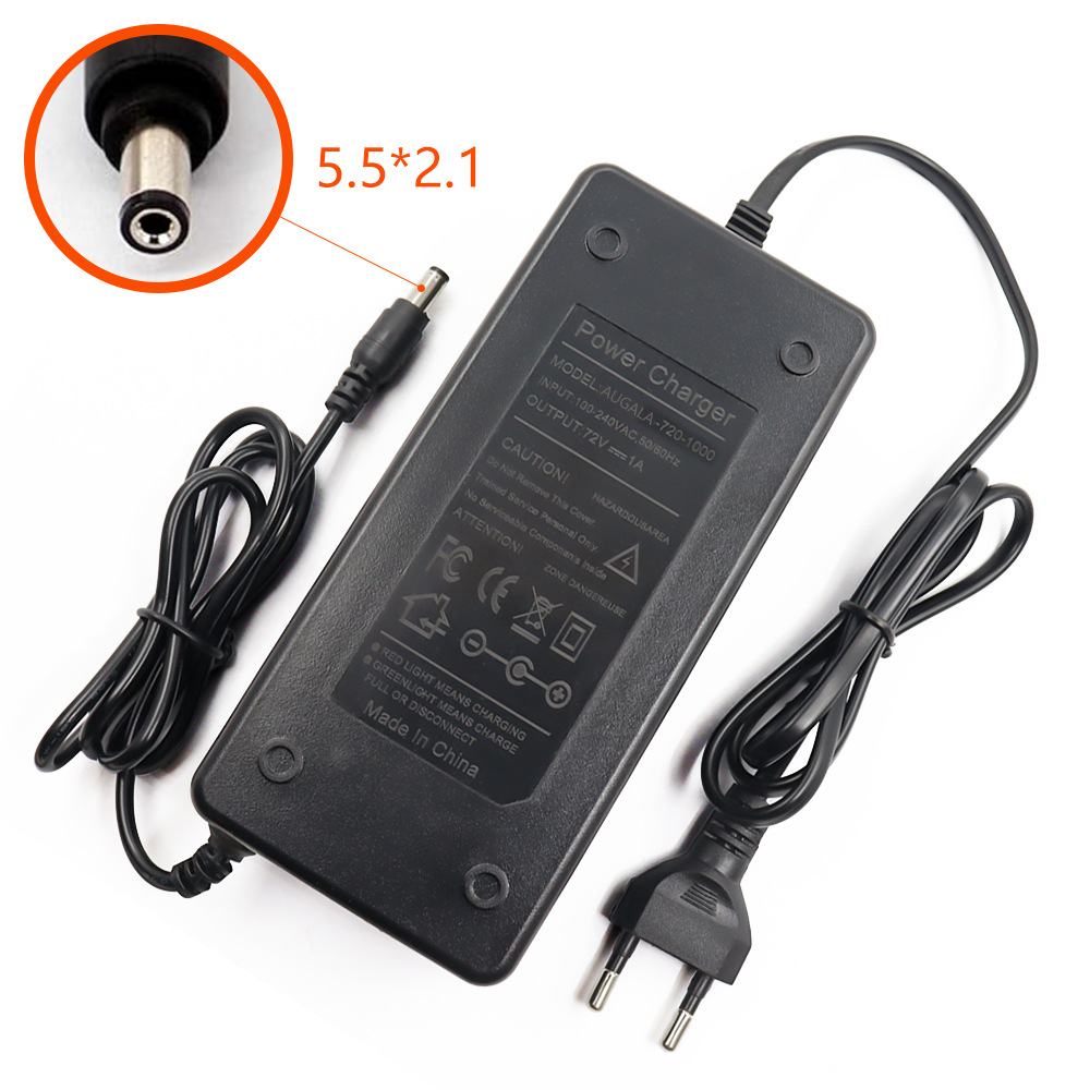 电动自行车充电器电源36V 54V 60V 72V 滑板车漂移车锂电池充电器
