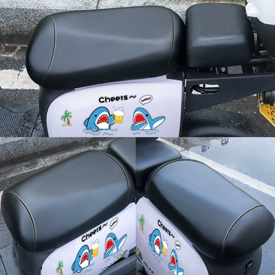 standard electric car seat cover: Electric car cushion - diy-handmade-pvc-leather-complete-set-small-shark-car-sticker-make-your-car-beautiful