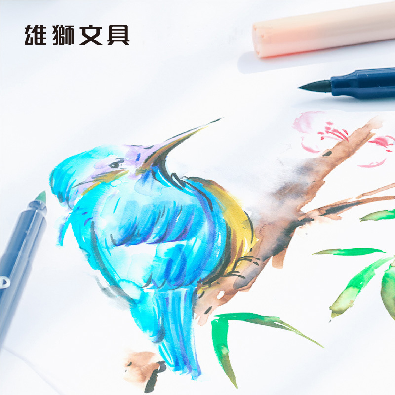 Taiwán León suave cabeza acuarela pluma 24 colores traje de los niños de Kindergarten estudiantes de la escuela primaria 36 colores de la pluma de color lavable