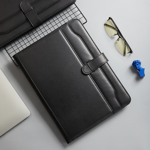 Business A4 folder with logo for sales manager, calculator, office contract documents, factory wholesale