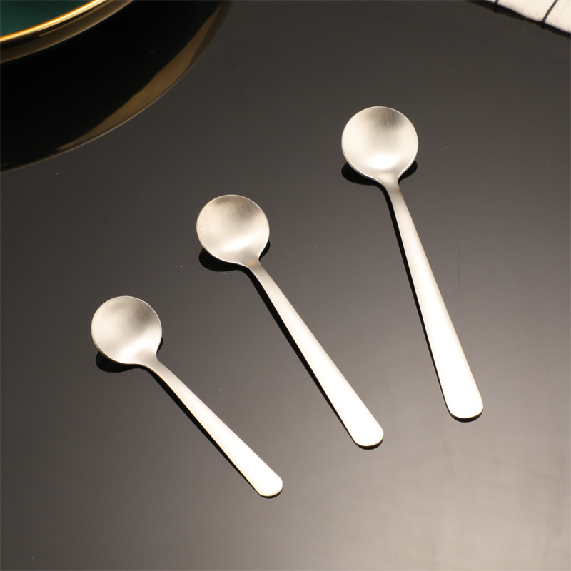 Long Handled Round Stainless Steel Stirring Spoon For Home_voghion.com