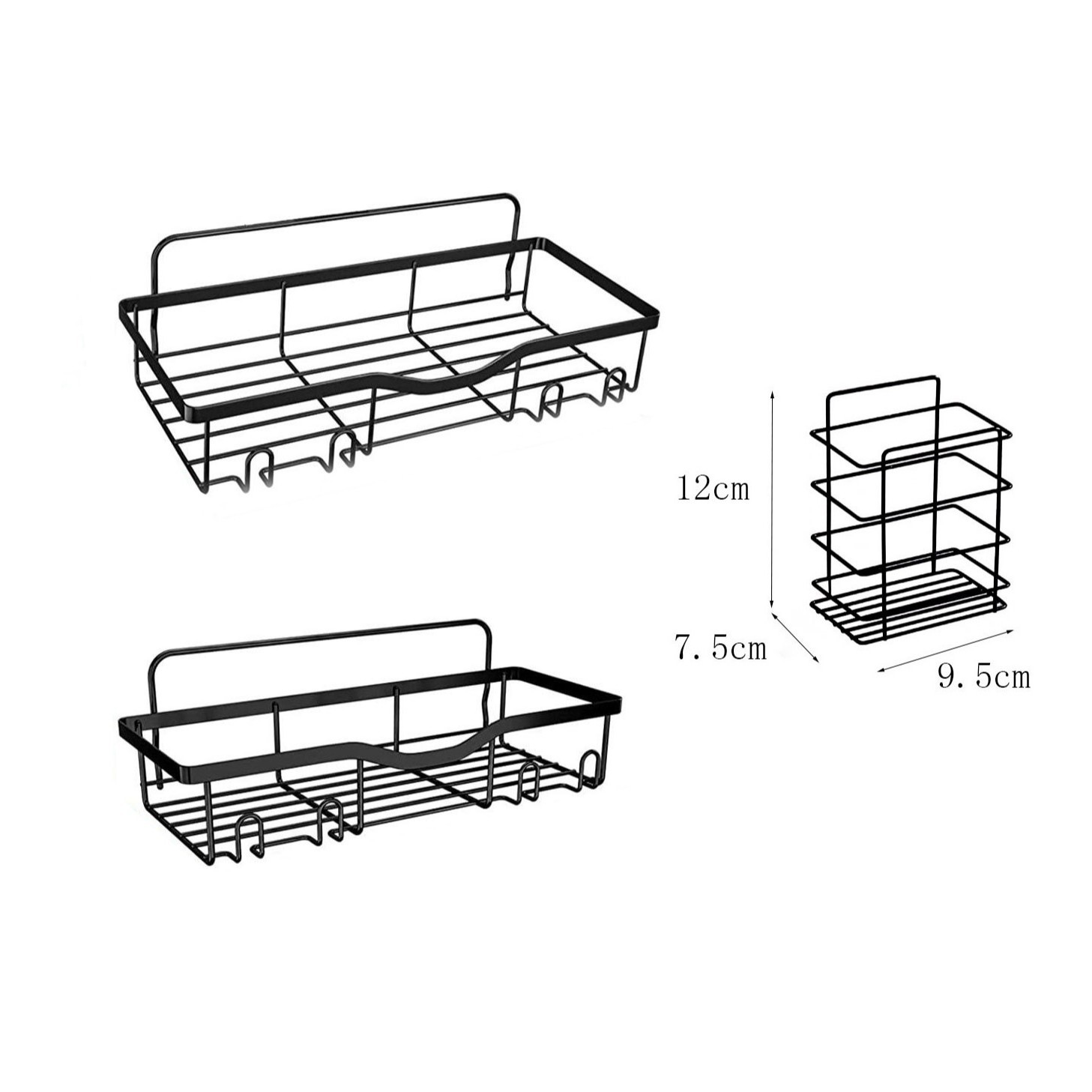 Amazon baño almacenamiento rack baño ponche libre jabón ducha rack artículos de tocador rack