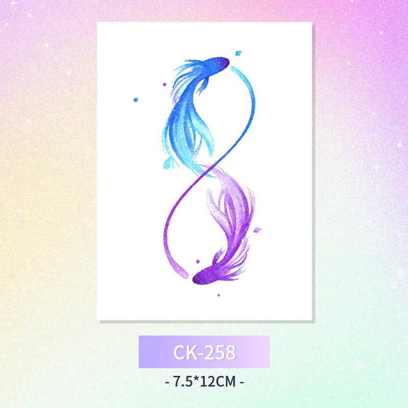 Glitter mariposa cara pegatinas tatuaje pegatinas hadas lavable impermeable de larga duración lindo unicornio ciervo Luna Estrella Planeta