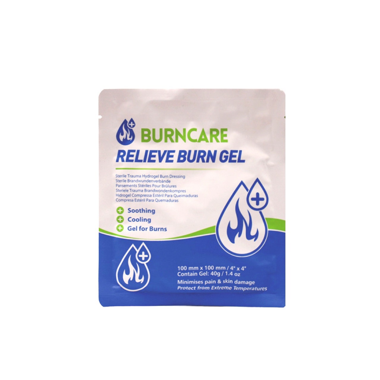 Relieve burn gel emergency burn patch 10*10cm