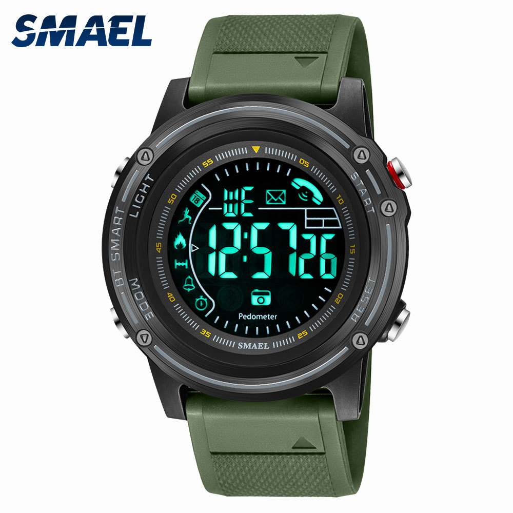 Smael smair 8041 Bluetooth reloj inteligente paso contando recordatorio reloj soporte ios android deportes reloj electrónico