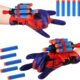 Cross-border Spider Launcher Toy Man Sucker Wrist Gloves Spider Spitting Launcher Soft Bomb Children's Toys for Men