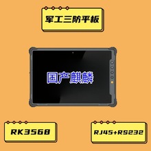 国产麒麟系统三防平板10.1寸RK3568高亮700内存4+128G网口232pda