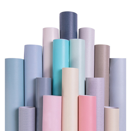 Solid color wallpaper simple self-adhesive bedroom living room renovation stickers white plain dormitory decoration waterproof and moisture-proof background wallpaper