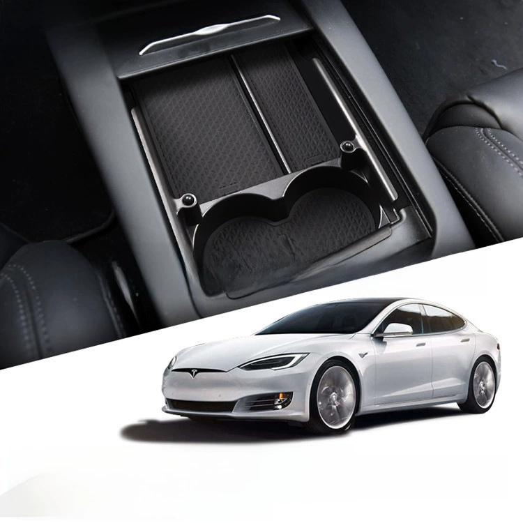 Подходит для модификации центрального блока хранения Tesla Model X, модель S, декоративная вставка поддон, отделение