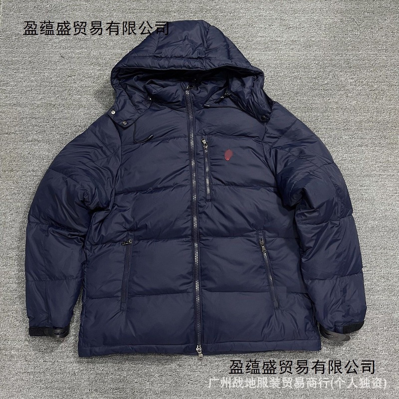 高版拉夫小马刺绣羽绒服白鸭绒加厚防寒保暖男女连帽外套跨境批发|undefined