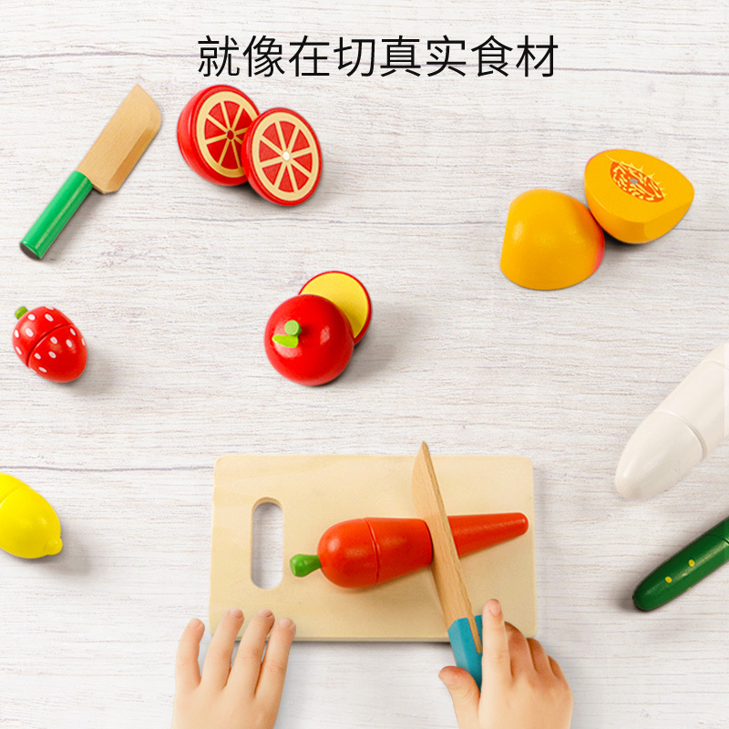 Venta caliente personalizada para niños, juegos de casas para niñas, cocina de simulación, cocina, utensilios de cocina, corte de frutas, juego de juguetes para niñas