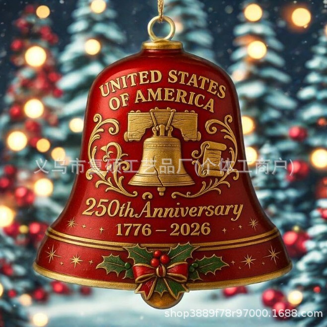 United States 250th Anniversary Bell Ornament美国250周年纪念|undefined