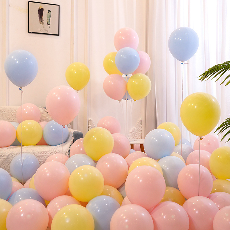 バルーン卸売マカロンカラー厚みのある防爆ショッピングモール店舗イベント装飾シーン誕生日アレンジメントさまざまな色|undefined