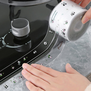 Kitchen Seam Sealing Waterproof Edge Sealing Sink Adhesive for Dishwashing Sink, Toilet Edge, Sink Anti-Mold Gap Strip, Gas