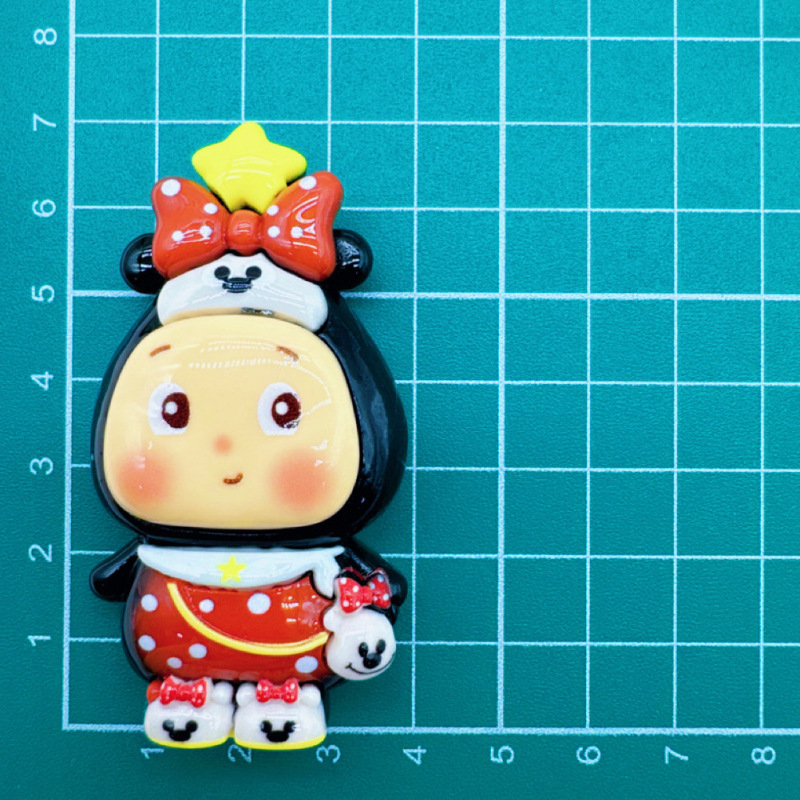 卡通星星人可爱公仔diy奶油胶钥匙扣发夹手机壳冰箱贴配件批发|undefined