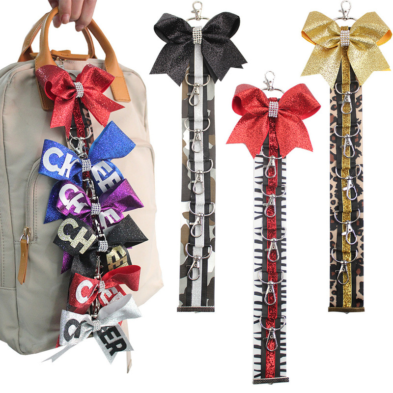 Cross-Border Keychain Storage Chain Bow Keychain Storage Strip Amazon Eyey New Sports Keychain