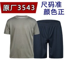 3543体能服男夏季训作服体能训练服套装圆领运动T恤短袖短裤