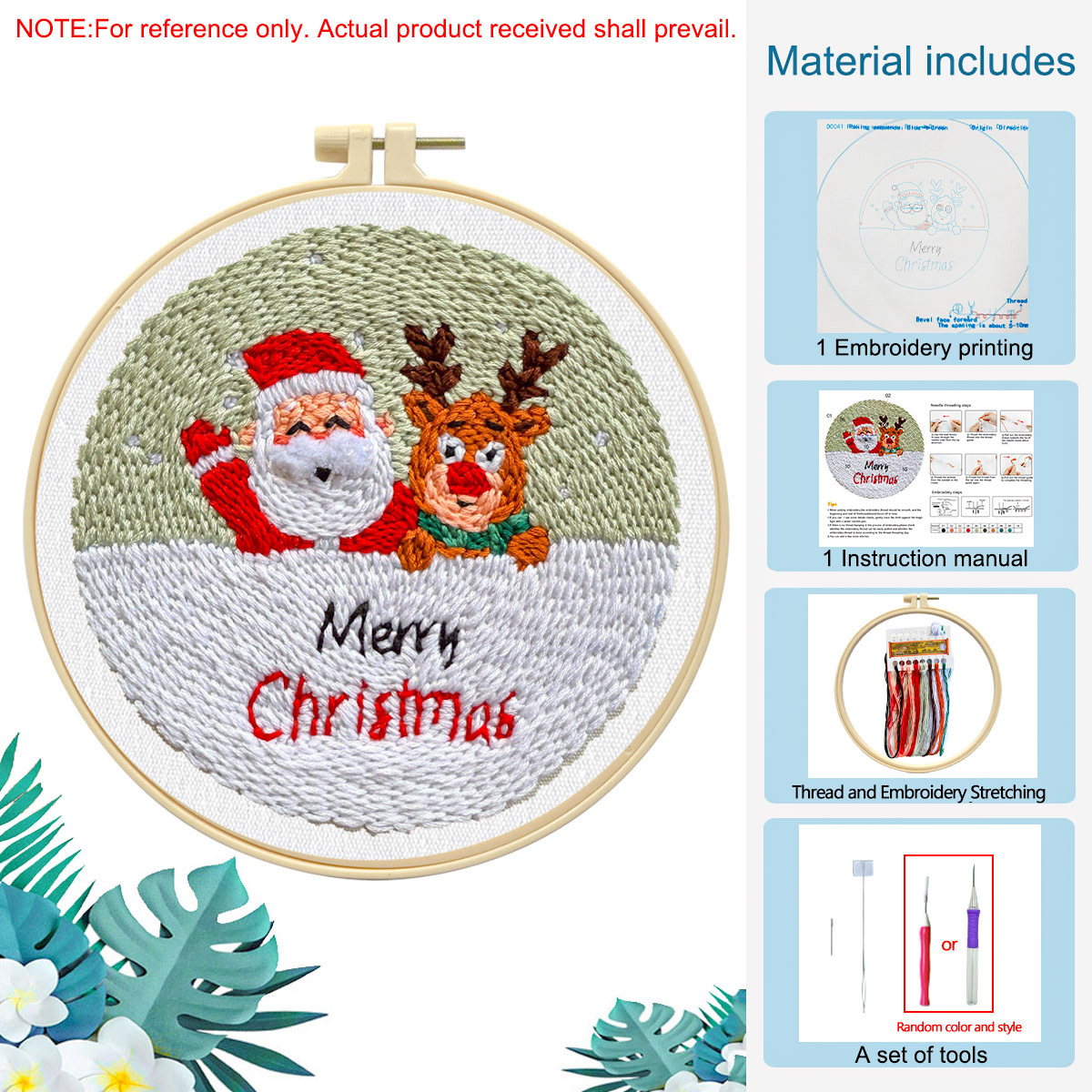 Navidad transfronteriza nueva serie de Navidad infantil DIY kit de cojín de taza de cojín de cojín
