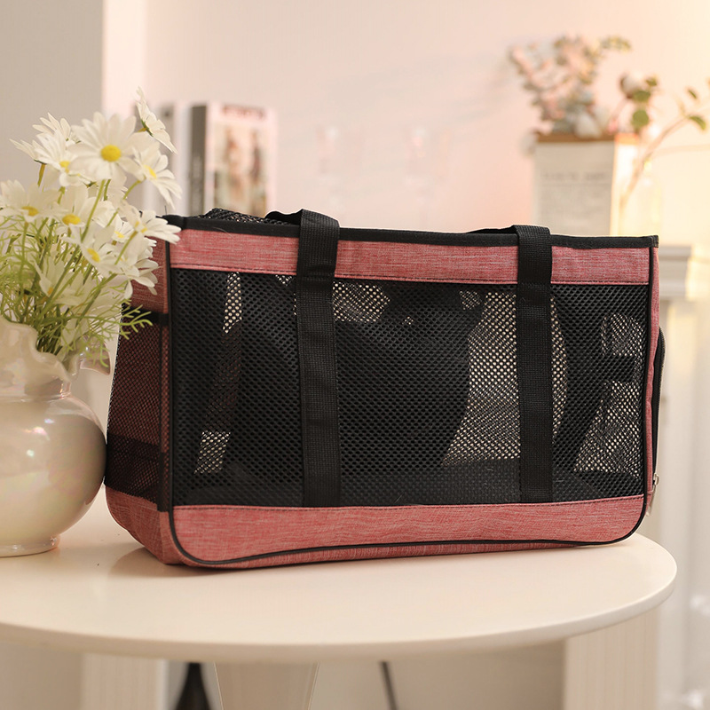 Bolso de mano portátil para mascotas Z Cat Bag para salidas, plegable, de gran capacidad, de tela Oxford, transpirable, para transportar mascotas.