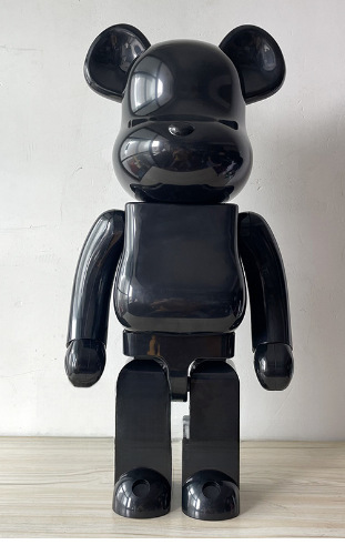 곰 벽돌 폭력적인 곰 손으로 만든 빌딩 블록 곰 인형 DIY 페인트 낙서 장난감 모델 ABS 흰색 배아
