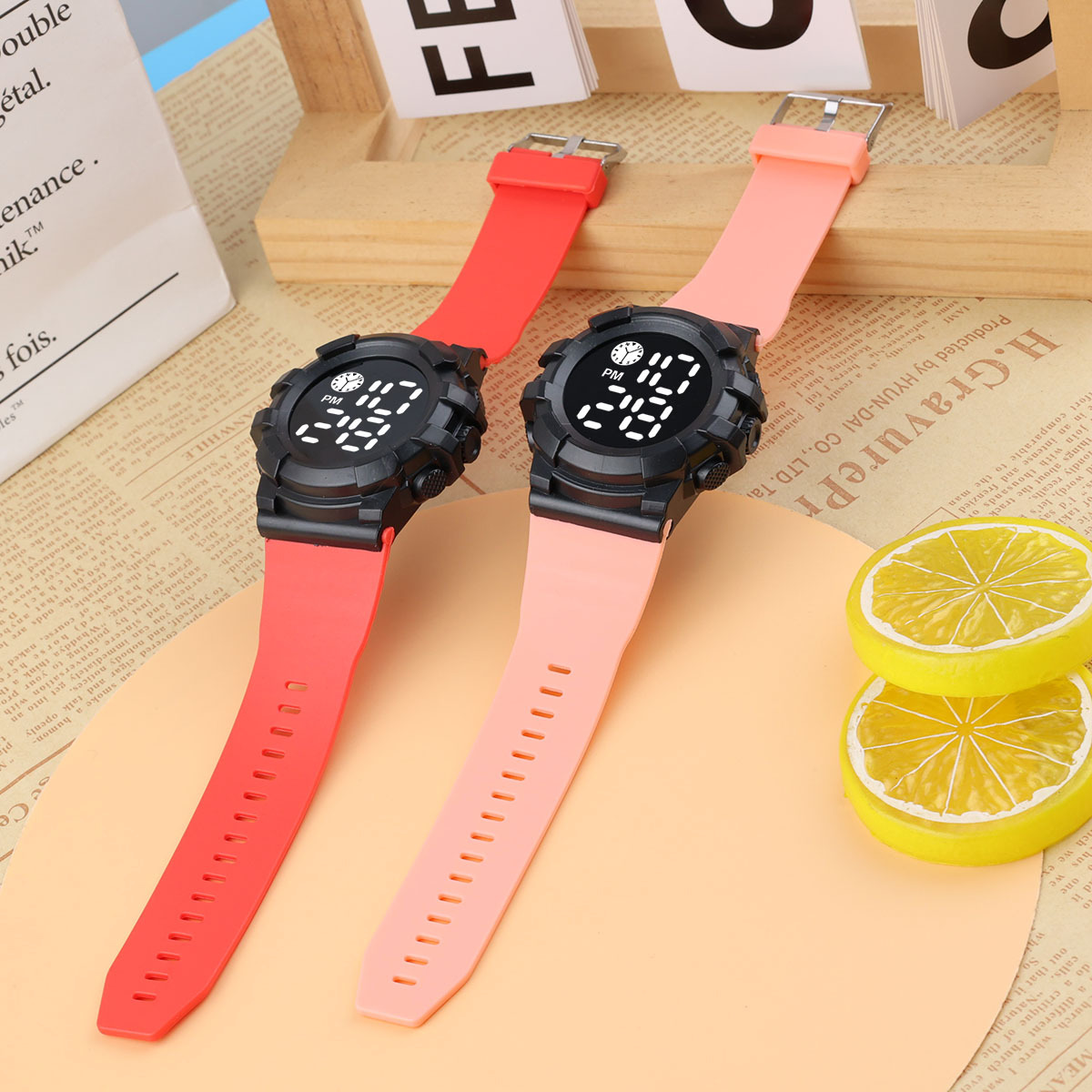 waterproof fashionable brand digital watch for men and women