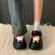 Cute Cartoon Kitten Hole Shoes Women's 2025 Spring and Summer New Thick-soled Height-increasing Outwear Eva Half Slippers