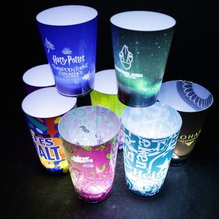 ��ȫ��ӡˢ�l��ɘ���14oz�l��ˮ��LEDˮ�Б��l�ⱭPS���ϰl�Ɑ