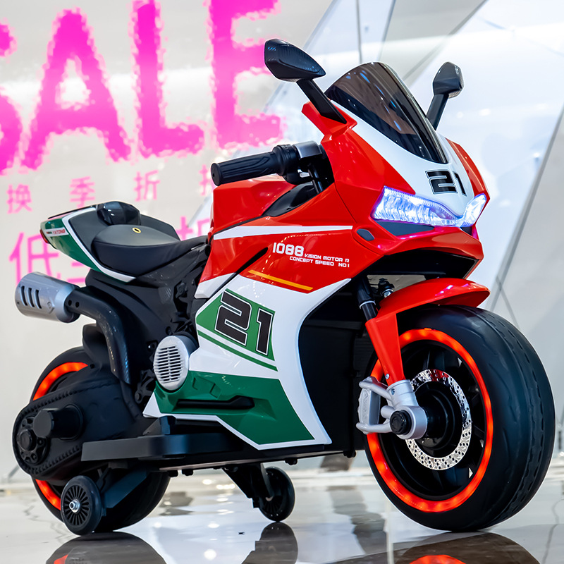 Nueva motocicleta eléctrica para niños 3-8 años de edad botella COCHE los niños pueden sentarse hombres y mujeres bebé motocicleta generación coche de juguete