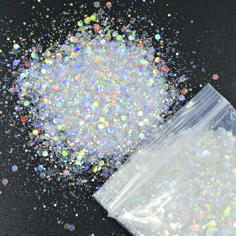 Nail glitter magic color 12-color glitter powder nail beauty shop hot sequin jewelry epoxy nail art wear nail