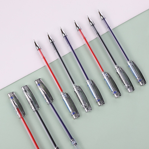 Factory Direct Selling LOGO Ad Pen Simple Style Insert Pen Case Neutral Pen Exam Office Sign Pen