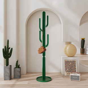 Scandinavian Creative Cactus Clothes Hanger Living Room Bedroom Corner Coat Rack Accessible Luxury Floor-Standing Clothes Hanger Home Clothing Rack