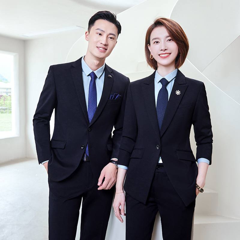 Stretch Suit Men's and Women's Same Style Long Sleeve Suit Formal Suit Spring and Summer Business Suit Sports Suit Coat Women's Work Suit