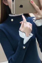 2025春夏新款加厚半高领毛衣女套头修身针织内搭上衣加绒打底衫潮