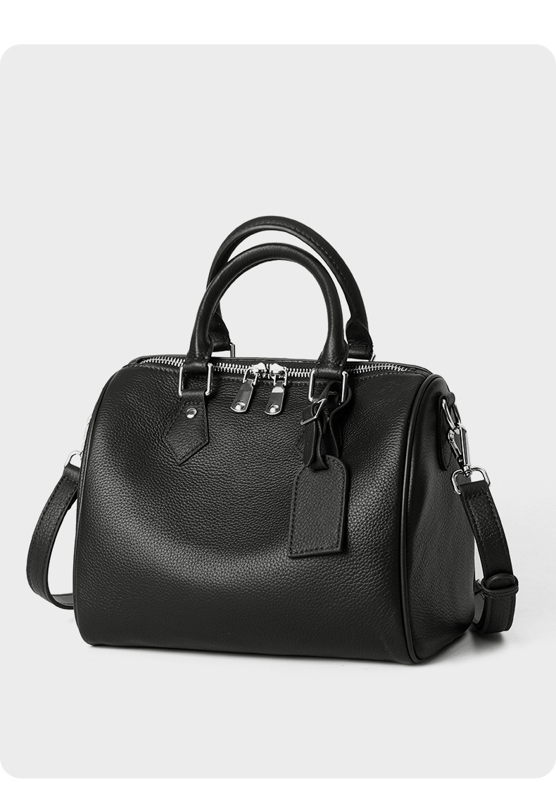 CHIKO Essa Leather Boston Bag Bowling Bag