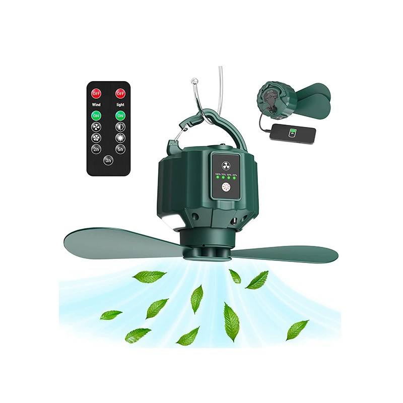 Трансграничный уличный Небольшой потолочный вентилятор можно отсоединить небольшой вентилятор с дистанционным управлением аварийный вентилятор для кемпинга