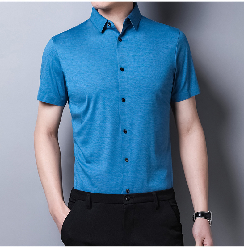 B3616 1090K ÁO SƠ MI NAM TONTDI DÁNG ÔM BODY GỢI CẢM SEXY NGẮN TAY MÙA HÈ PHONG CÁCH TRẺ TRUNG KÍN CỔ THỜI TRANG NAM G03 SẢN PHẨM MỚI