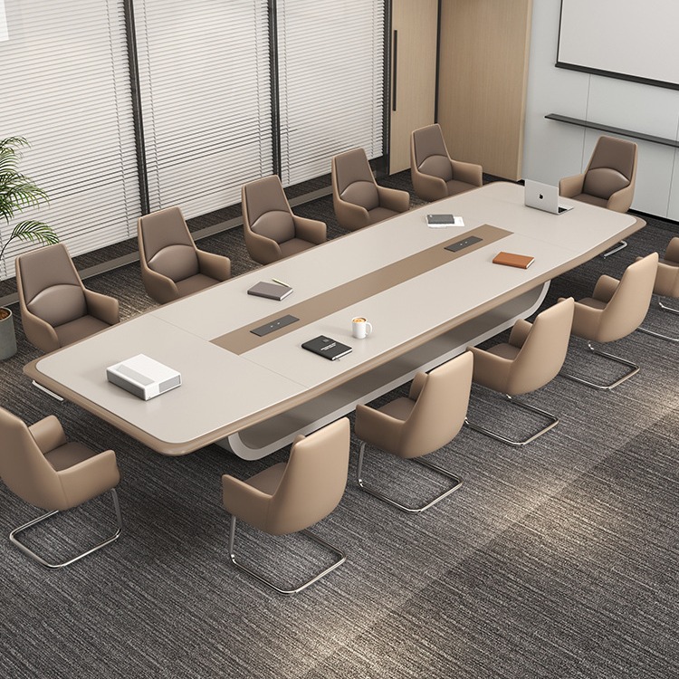 Office Conference Table Long Table Modern Simple Conference Room Training Table and Chair Combination Office Negotiation Table Conference Table