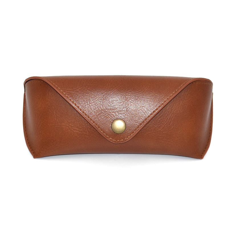 Manufacturers Wholesale Handmade Pu Leather Glasses Case High-Grade Men and Women Sunglasses Case Retro Soft Bag Sunglasses Case