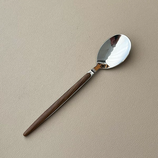 Walnut Wooden Dessert Spoon