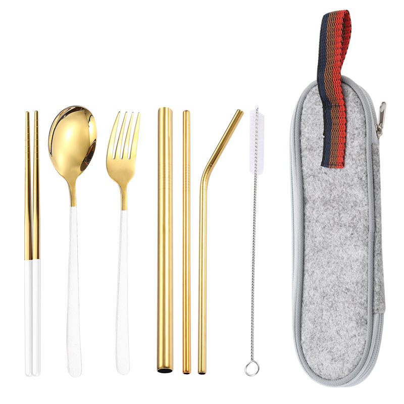 플래티넘 7 종 세트/라이트 그레이 가방