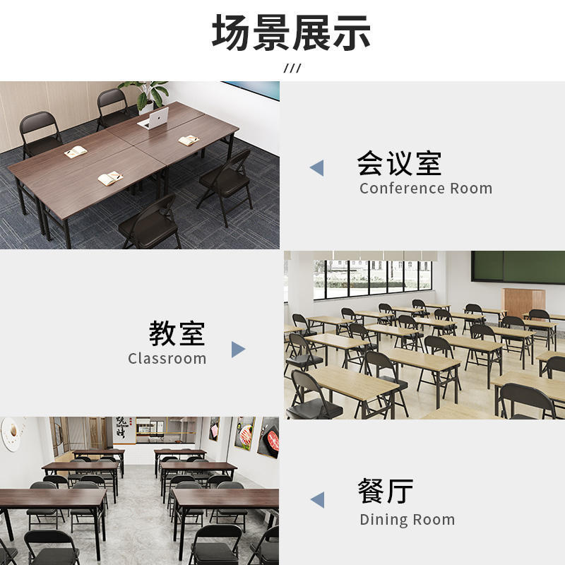 Mesa plegable, mesa para manicura, mesa de comedor sencilla, escritorio para computadora en casa, mesa larga, escritorio de entrenamiento, escritorio para casa de alquiler.