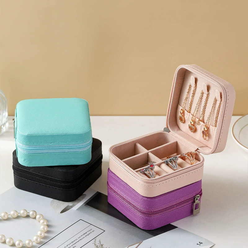 Storage Box Jewelry Box Portable Leather Jewelry from Yomiego