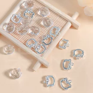 Прозрачные подвески-кошки из акрила бусины для браслетов DIY