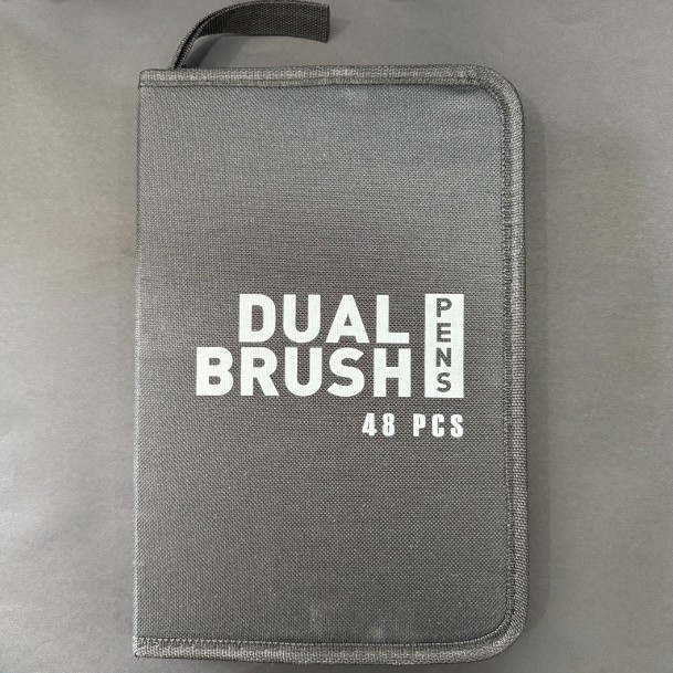 Transfronterizos de doble cabeza de acuarela pincel de galpón de pintura de arte infantil colorido graffiti lavable con agua con cabeza suave acuarela pincel